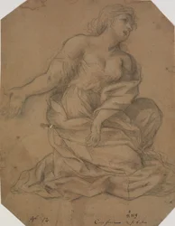 Putti, un angelo a mezzo busto e una testa di donna. Studio per un