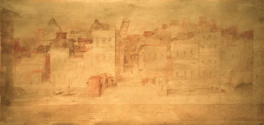 D.Beccafumi, scenografia con Pisa