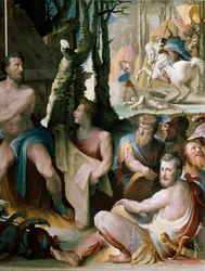 Frisia: il sacrificio di Codro re di Atene (dettaglio)