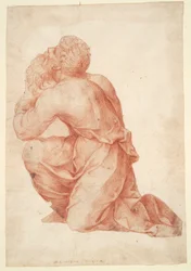 Uomo in ginocchio