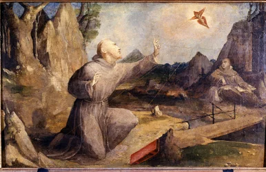San Francesco riceve le stigmate. Beccafumi Domenico Mecarino