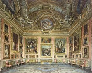 Interni di Palazzo Pitti, Firenze: La Sala di Saturno con la 