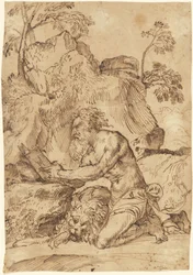 San Girolamo che legge nel deserto