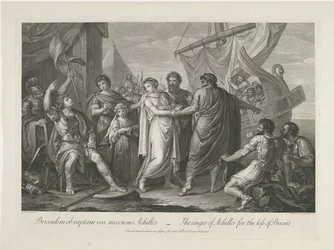 Achille arrabbiato per la perdita di Briseide