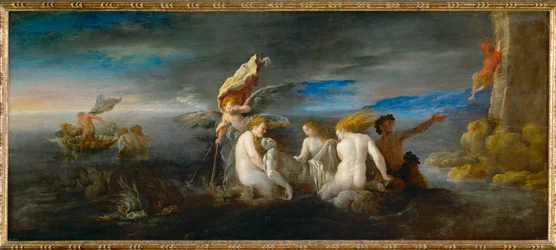 Ero e Leandro (legno di pioppo)