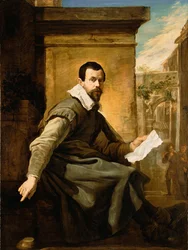 Ritratto di uomo con spartito musicale