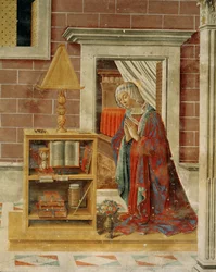 The Annunciation. Fresco (fresco)