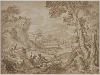 Paesaggio con pastori