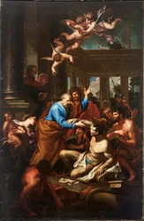 Il miracolo di San Pietro (olio su tela)