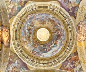 La cupola con la raffigurazione dell