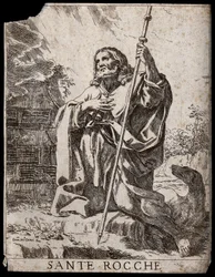 San Rocco. Acquaforte di D. M. Canuti.