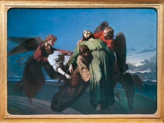 Martiri cristiani portati dagli angeli in cielo