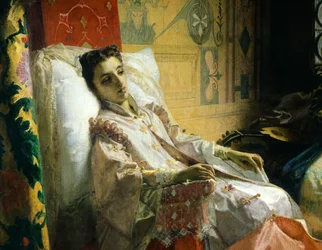 Torquato Tasso legge Gerusalemme liberata a Eleonora d