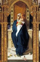 Trittico della Madonna delle Rose, di Domenico Morelli (1823-1901) (dettaglio), Cappella di Sant