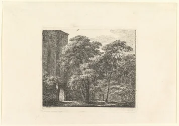 Architettura gotica in un paesaggio, ca. 1807