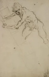 Studio di una figura per la Crocifissione
