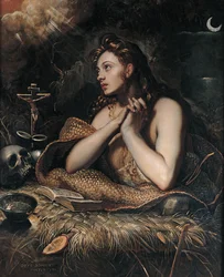 La Maddalena penitente, circa 1600