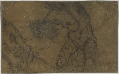 Due figure maschili in movimento (verso)