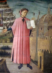 Ritratto di Dante Alighieri, Firenze e allegoria della Divina Commedia