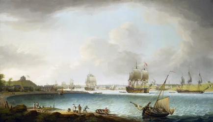 Squadrone della Royal Navy britannica a Plymouth, Inghilterra