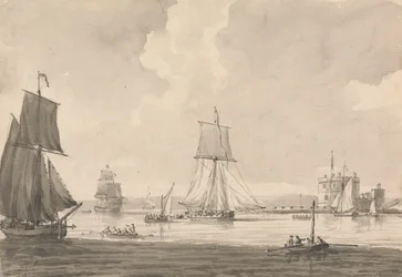 Navigazione nelle Acque di Southampton, vicino al Castello di Calshott