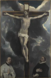 Cristo sulla Croce adorato da due Donatori