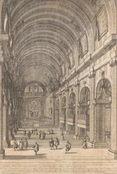 Decorazione ordinata dal Cardinale de Retz nella Chiesa di San Luigi, Roma, per il Santo