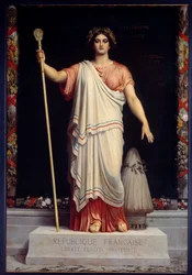 La Repubblica Allegoria della Repubblica Francese di Dominique Papety (1848)