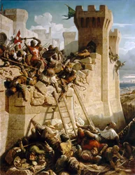 Guillaume de Clermont difende le mura durante l