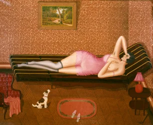 Sonno pomeridiano estivo (Donna sdraiata)