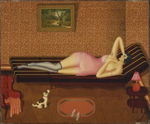 Siesta estiva Donna sdraiata, 1933