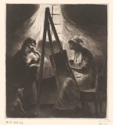 Elisabeth Vigée-Le Brun che ritrae una donna