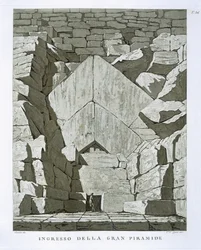 Ingresso alla piramide, inciso da Rossi