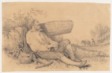 Lavoratore del campo addormentato