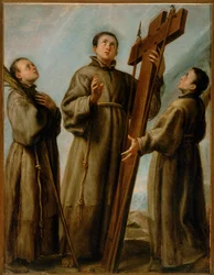 Tre martiri francescani del Giappone (dipinto su tela)