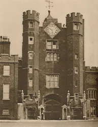 Casa del cancello di mattoni per un padiglione di caccia reale a St. James, c. 1935