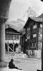 Cervino, Zermatt, Svizzera, c1924