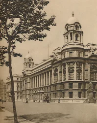 Il cervello della difesa: Ufficio della guerra britannico a Whitehall, c1935