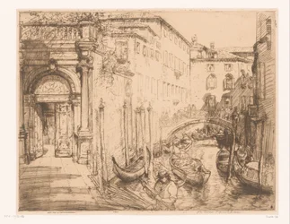 Veduta di Venezia 1911 (Il palazzo bianco)