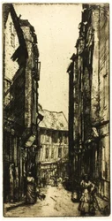 Ruelle des Halles, Vannes, Bretagna