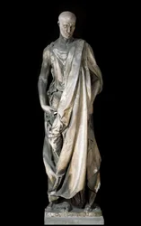 Abacuc (detto lo Zuccone) o Eliseo. Scultura in marmo di Donatello (Donato di Niccolò di Betto Bardi)