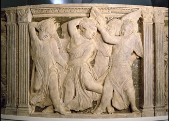 Pannello post-restauro n.II dal pulpito esterno del Duomo di Prato, 1438