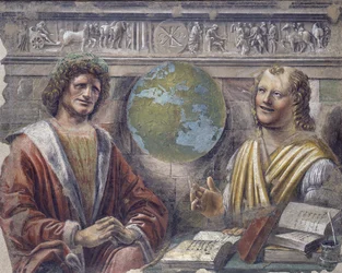 Eraclito e Democrito (dettaglio)