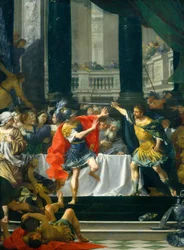 Alessandro Magno minacciato da suo padre, probabilmente 1700-1705