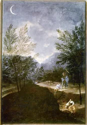 Osservazione astronomica. 1711. (olio su tela)