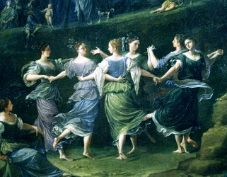 Danzatori, dettaglio da Danza delle ninfe, 1724-25
