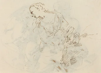 Figura femminile (Maddalena penitente?) [verso]