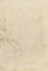 Sette figure che assistono a un