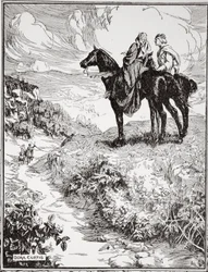Mentre aspettavano sulla piccola collina boscosa, 1905