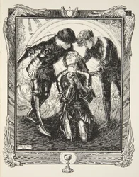Poi andarono da Sir Galahad, illustrazione da 